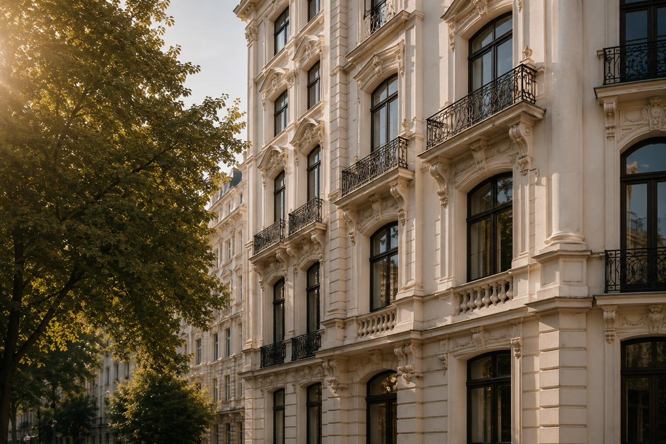 Historische Jugendstilfassade als Sinnbild für langfristigen Werterhalt